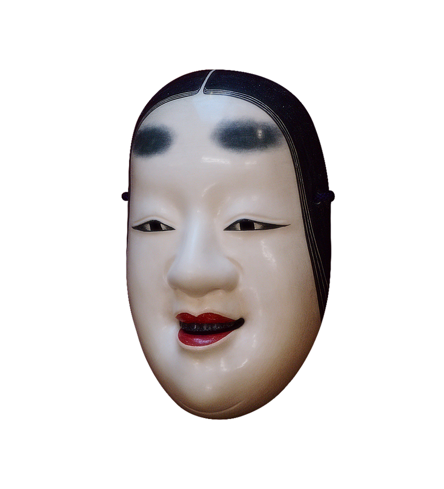 能面・小面(月)（Noh mask・Koomote）/斜め