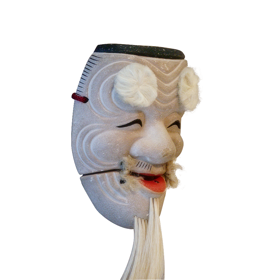 能面・翁(小)（Noh mask・Okina）/斜め