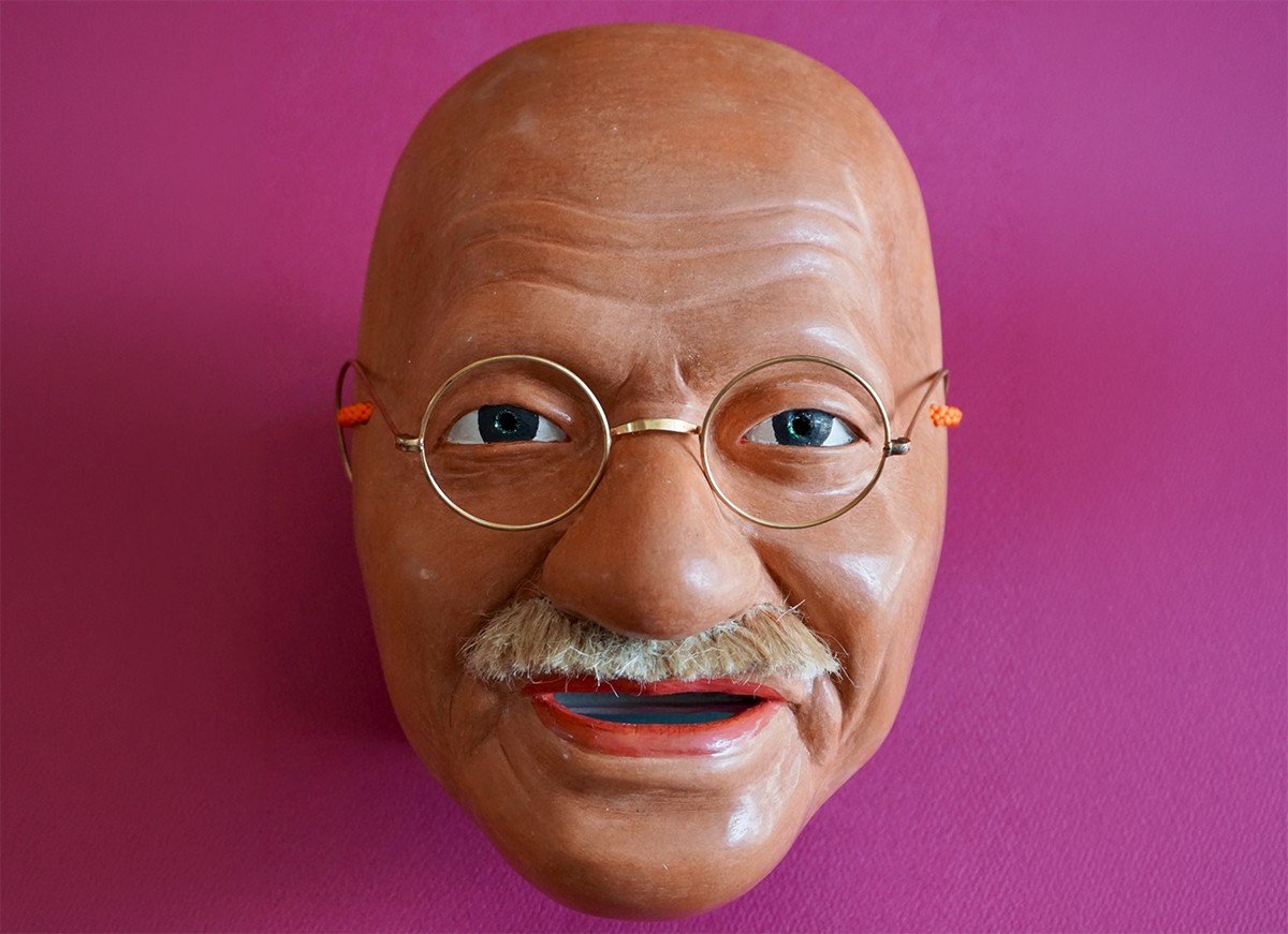 能面教室・玄正会・第10回能面花心展ガンジー